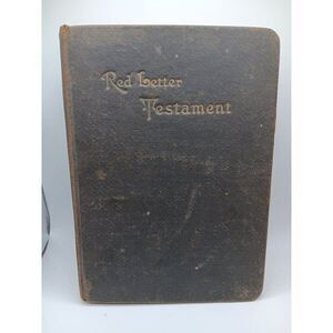 Antique Testament And Psalms Large Type Red Letter Edition Light Of The World